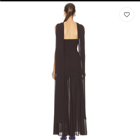 Tia Gown in Dark Brown - Picture 4 of 5